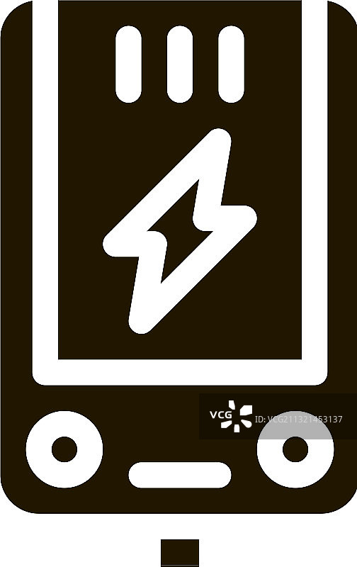 电子主模块加热系统字形图标图片素材