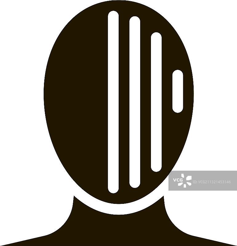 偏头痛恶心和视觉变化头部图片素材