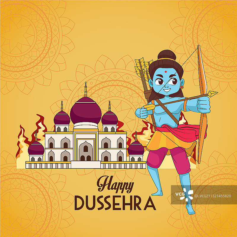 蓝色罗摩杜塞拉节海报图片素材