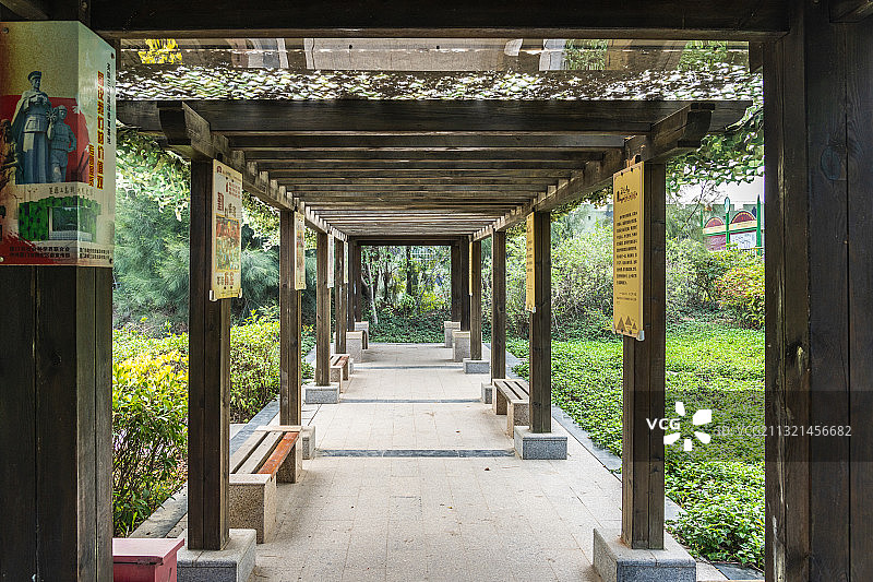 福建省厦门市翔安区大嶝岛东南端英雄三岛战地观光园初心长廊图片素材