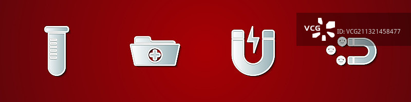 试管或烧瓶健康记录文件夹图片素材