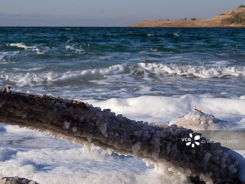在冬天大海和天空的景色图片素材