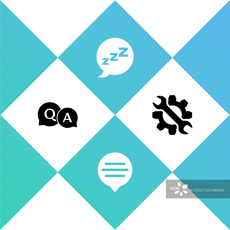 问答、语音气泡聊天图片素材