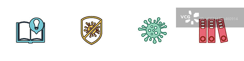 趣味小知识阻止病毒细菌套装图片素材