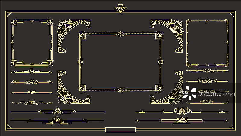 装饰艺术边框和框架合集图片素材