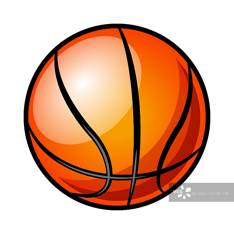 白色背景上的篮球图片素材