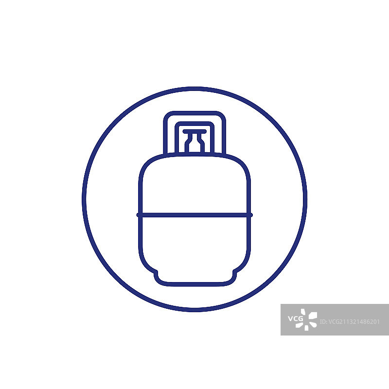 液化石油气罐图标线条图片素材
