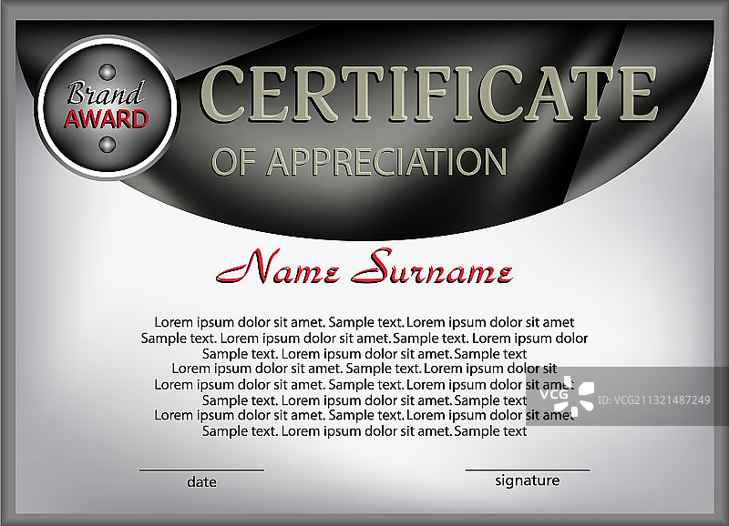 证书或毕业证优雅设计模板图片素材