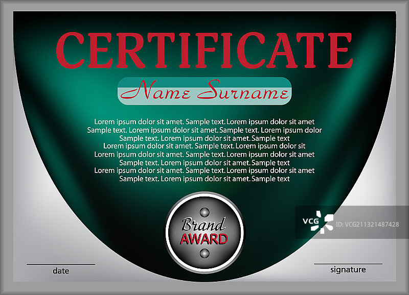 现代模板证书设计图片素材