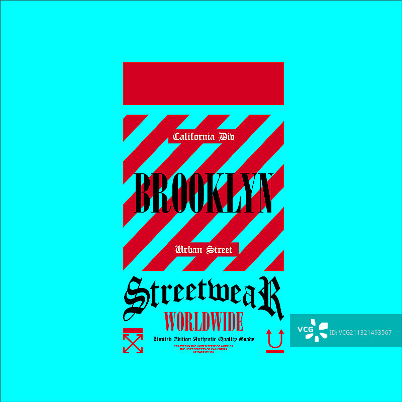 布鲁克林街头服饰全球复古时尚图片素材