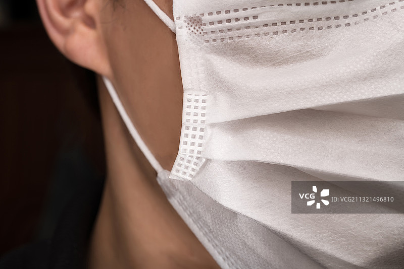 女人穿白色衬衫的特写图片素材