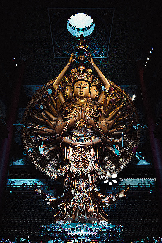 东林寺千手观音图片素材