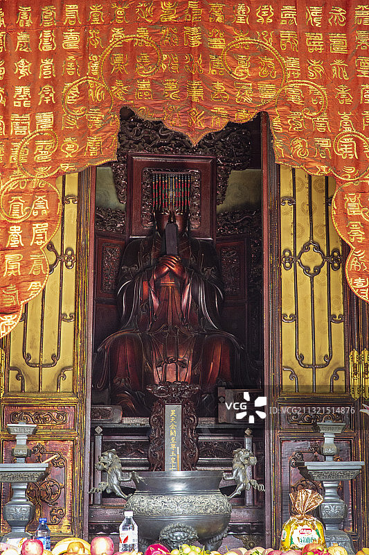 北京白云观玉皇殿佛像图片素材