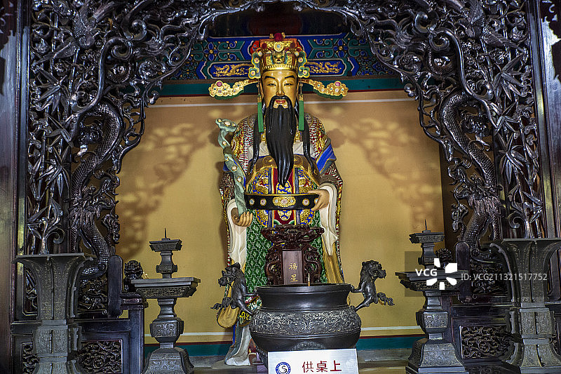 北京白云观三星殿福星图片素材