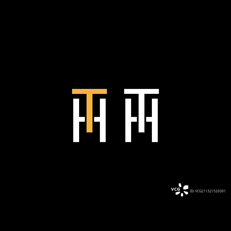TH字母组合标志设计图片素材