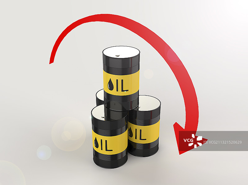 石油价格下跌概念图图片素材
