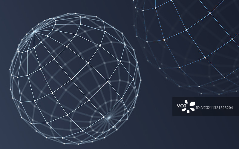 线条交织形成的圆球图片素材