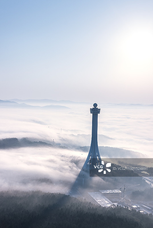 延吉市帽儿山云海图片素材