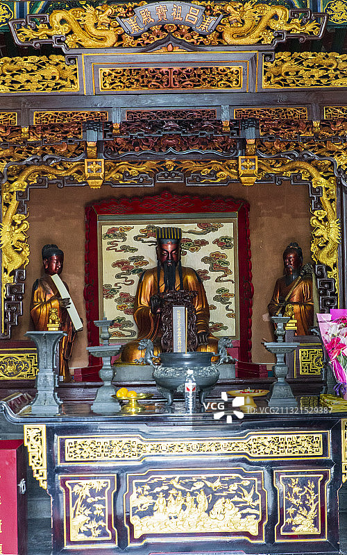 北京白云观吕祖殿内景图片素材