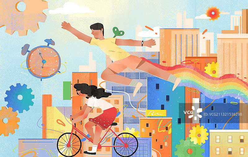 每个平凡的我们,都在用自己的方式维持世界齿轮的转动图片素材