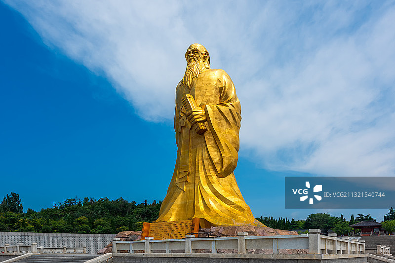 亚洲中国河南省三门峡市函谷关景区图片素材