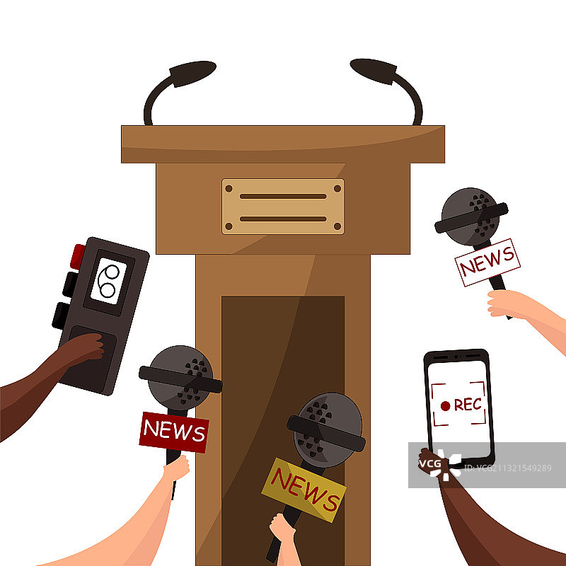 新闻发布会概念图片素材