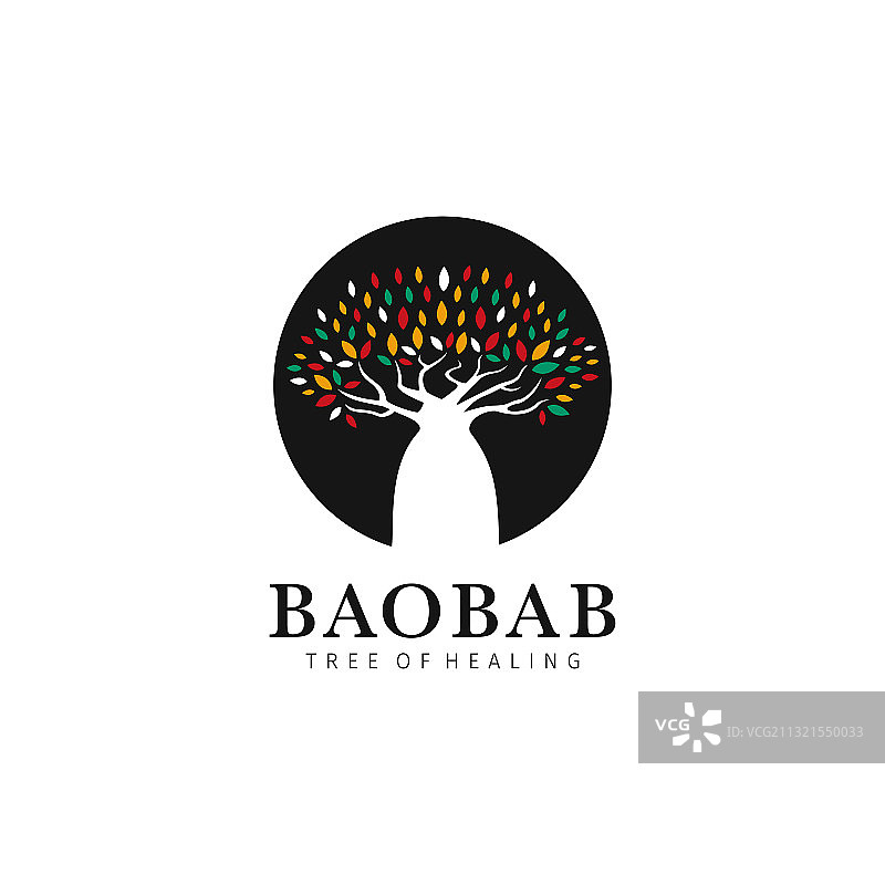 猴面包树健康标志图标符号图片素材