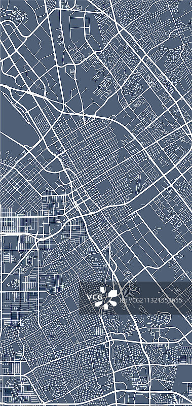 圣何塞街道地图艺术海报图片素材