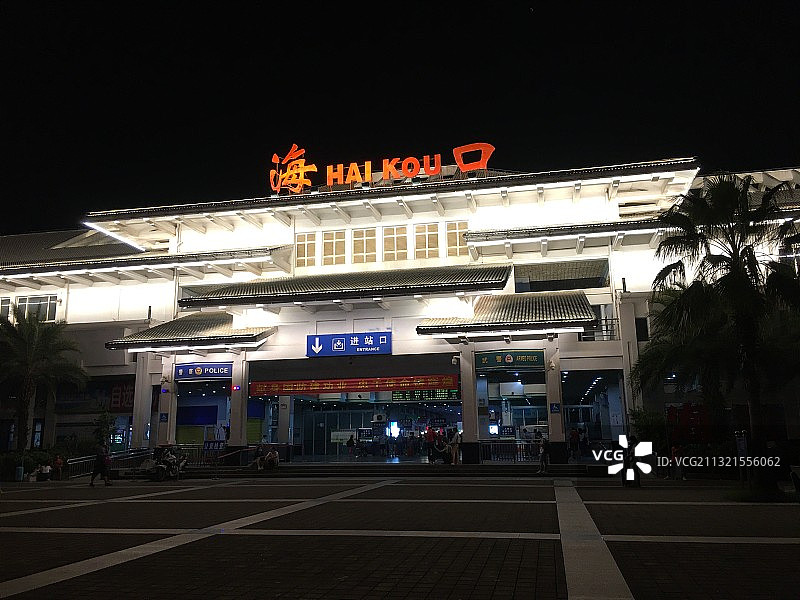 海口火车站图片素材