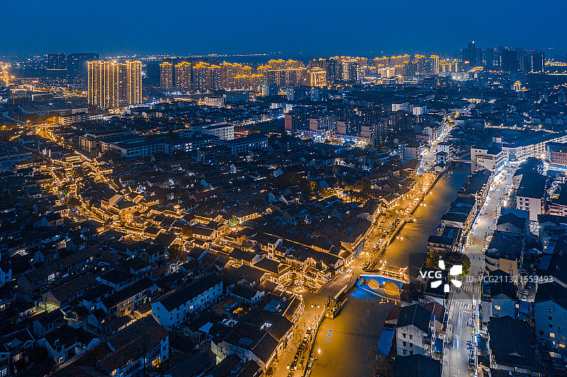 江苏省苏州市太仓市浏河镇浏河古镇图片素材