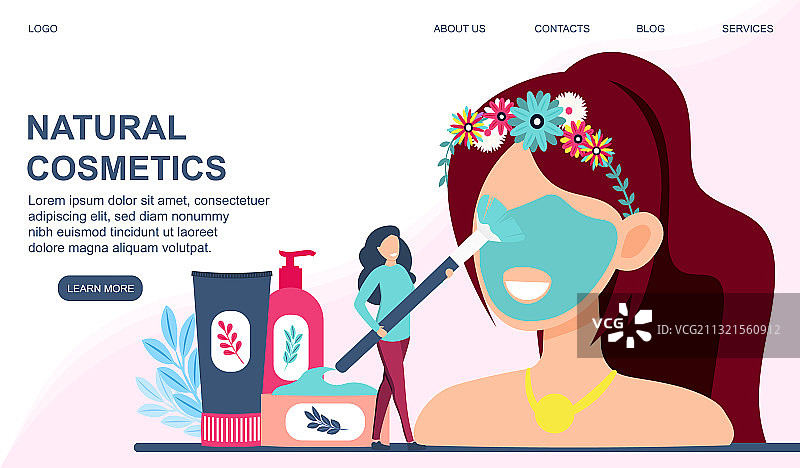有机化妆品概念图片素材