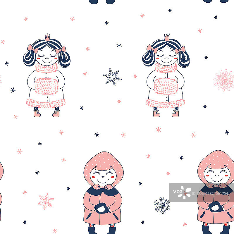 冬季无缝图案图片素材