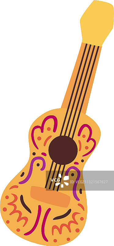 墨西哥吉他自由风格图标设计图片素材