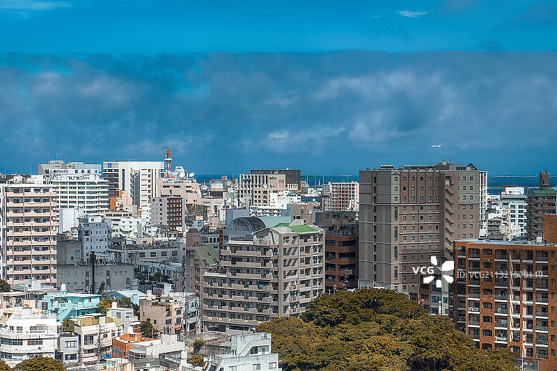 盛夏的日本冲绳那霸图片素材