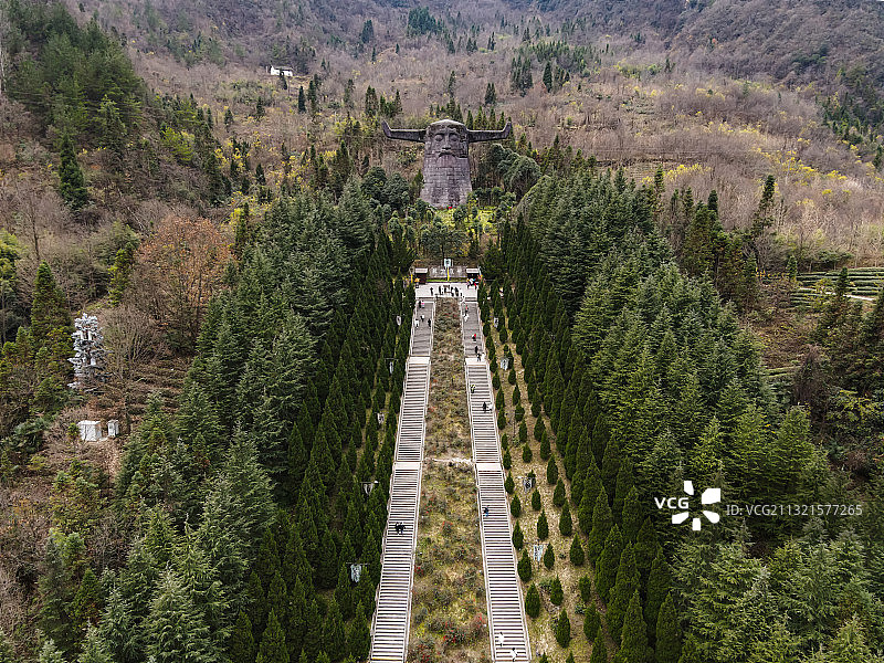 航拍神农架神农祭坛图片素材