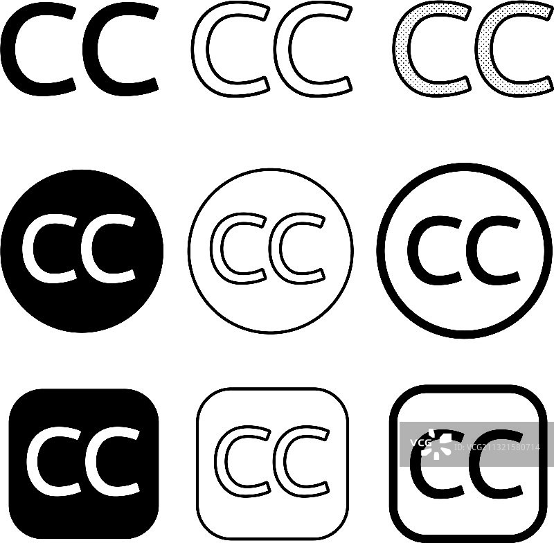 创意共享图标符号图片素材