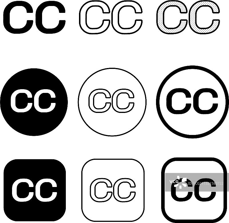 创意共享图标符号图片素材