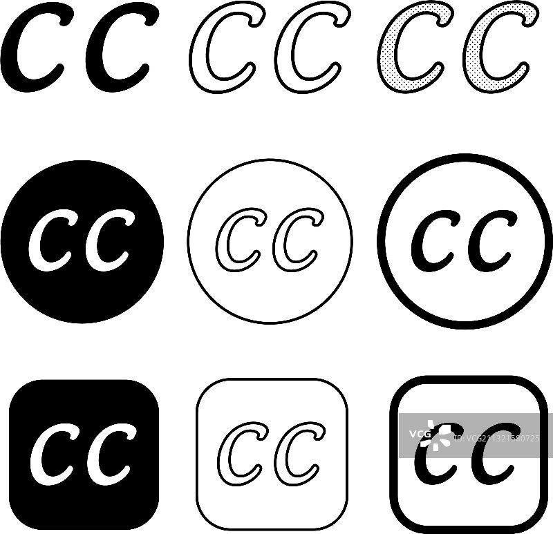 创意共享图标符号图片素材