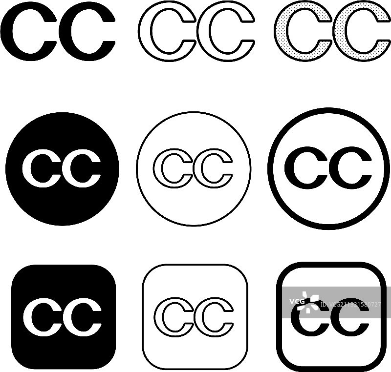 创意共享图标符号图片素材