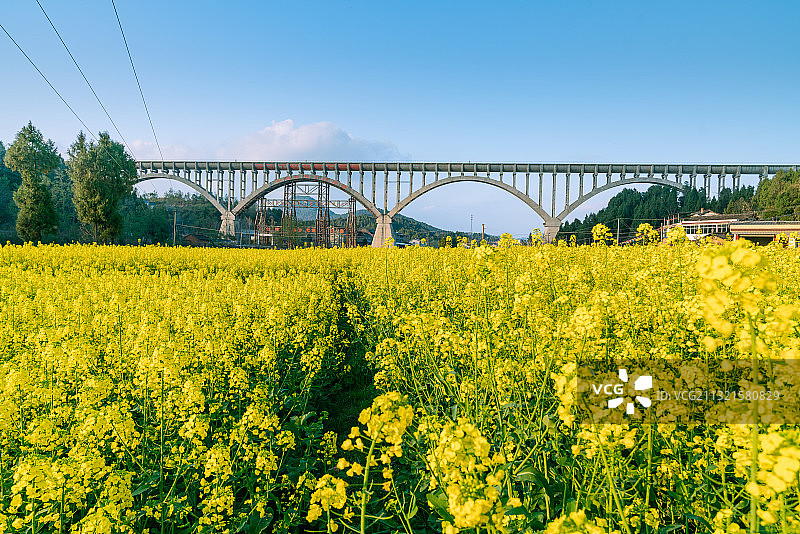 四川省第二个都江堰--梓潼县文兴渡槽图片素材