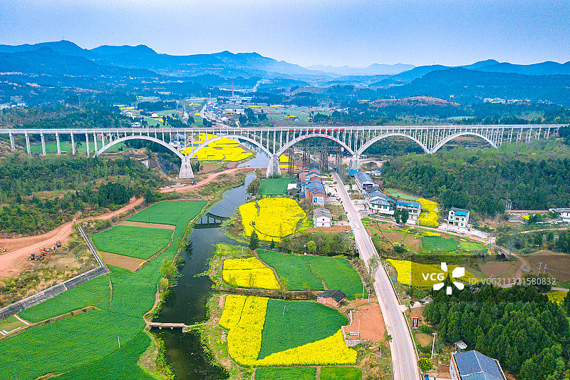 四川省第二个都江堰--梓潼县文兴渡槽图片素材