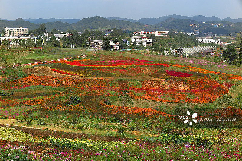 IMG_0874贵州贵阳乌当区羊倡花画小镇2016.9S图片素材