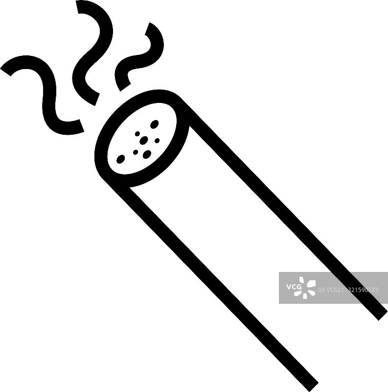 简洁的香烟图标标志设计图片素材