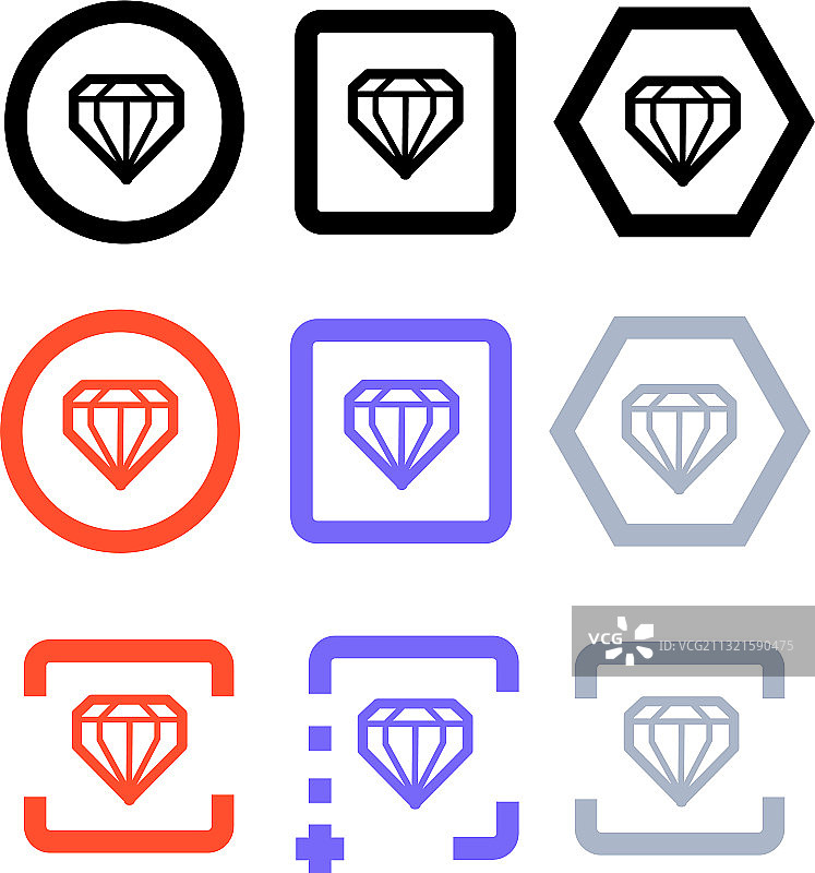宝石图标钻石图标图片素材