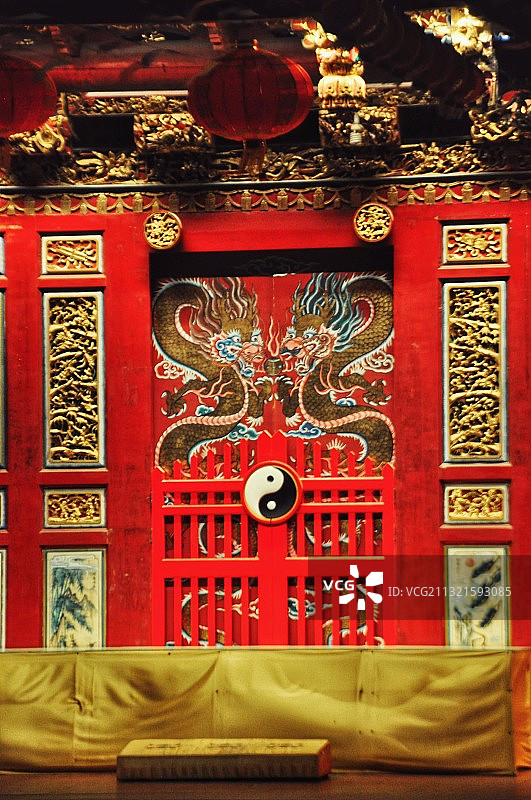 厦门道教太清宫夜景图片素材