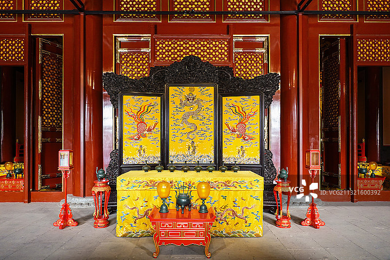 北京景山公园寿皇殿图片素材