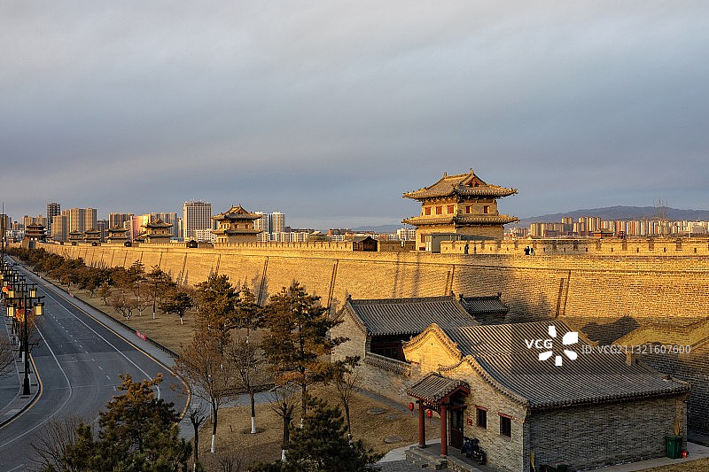 大同城墙图片素材