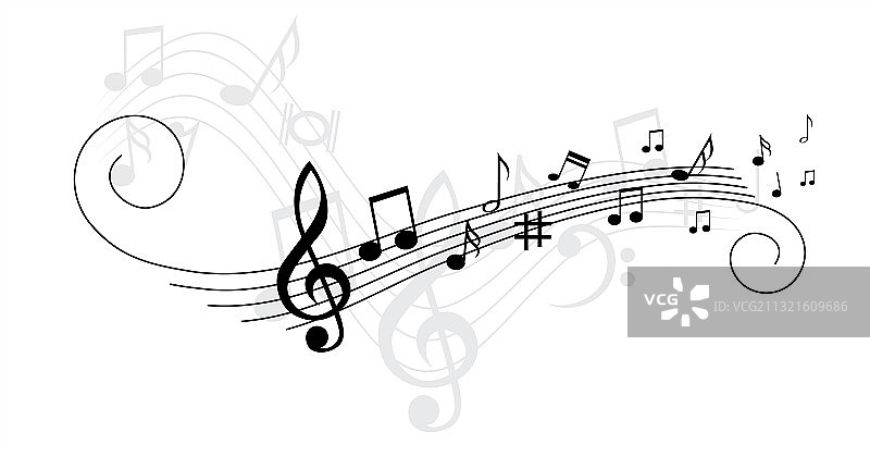音符五线谱图案图片素材
