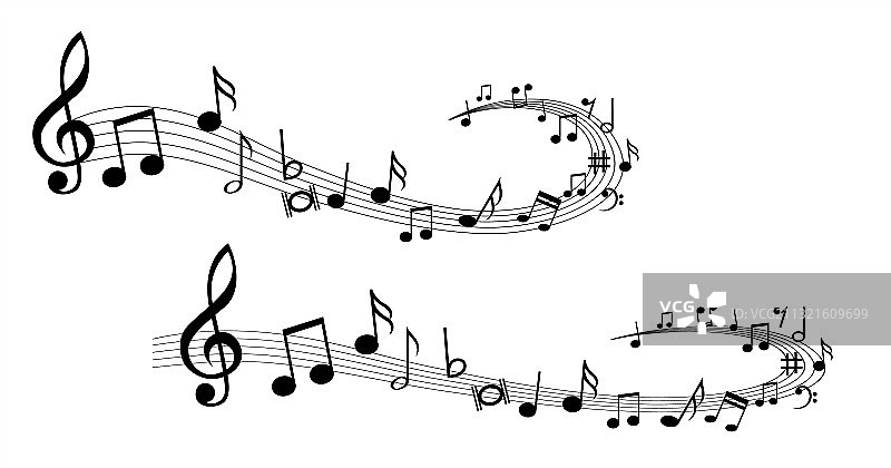 音符五线谱图案图片素材