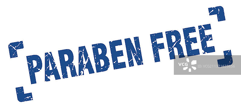 不含对羟基苯甲酸酯方形Grunge印章图片素材